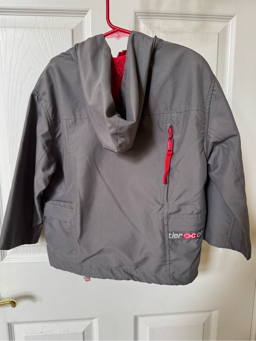 Cotler Hoop Basketball Performance Systems Kids' Gray Hooded Windbreaker Jacket - Picture 2 of 7